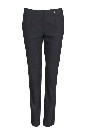 Robell Full Length Marie Trousers in Anthracite Grey 97