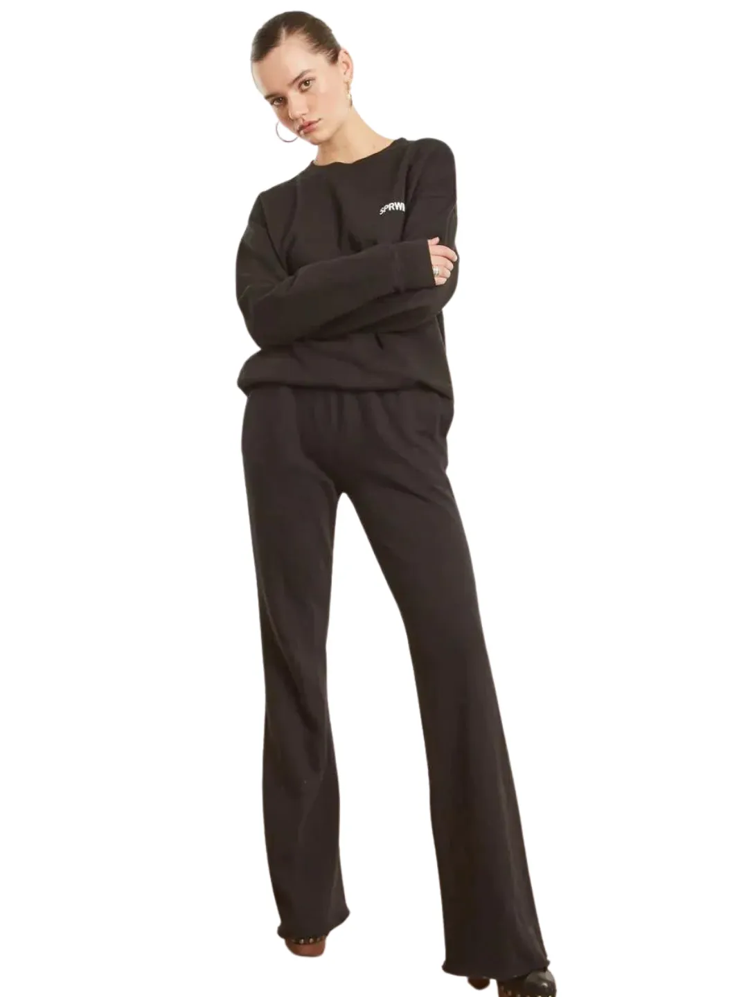 SPRWMN Straight Leg Sweatpant Black