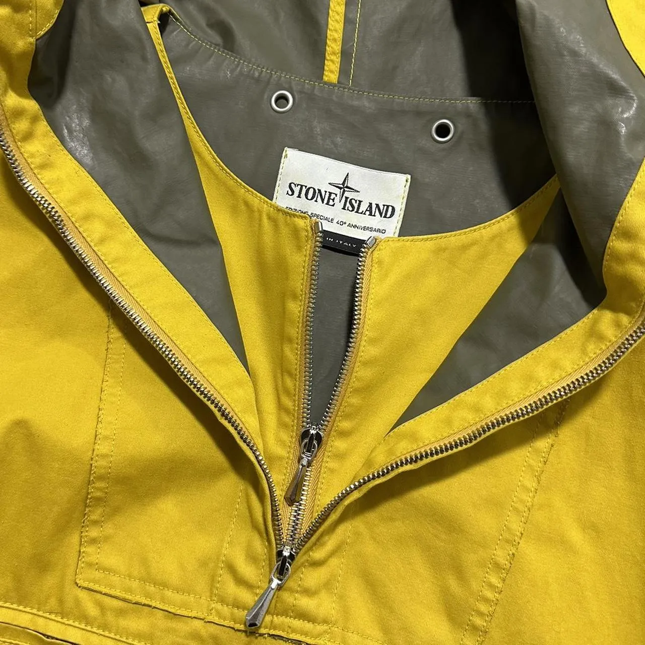 Stone Island Raso Gommato 40th Anniversary Anorak Jacket