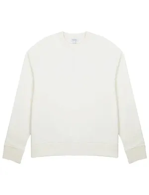 Sunspel Loopback Sweatshirt Archive White