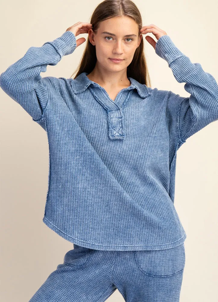 Sweatshirt in Cobalt by Rae Mode