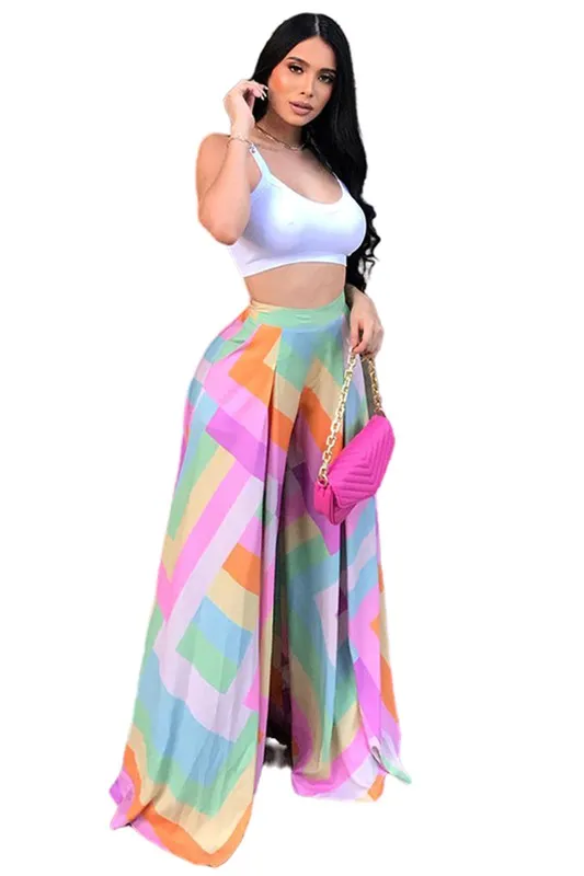 TEEK - RAINBOW PALAZZO PANTS