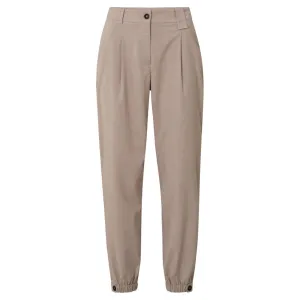 Yaya Woven Trousers with Elastic Waist Side Pockets